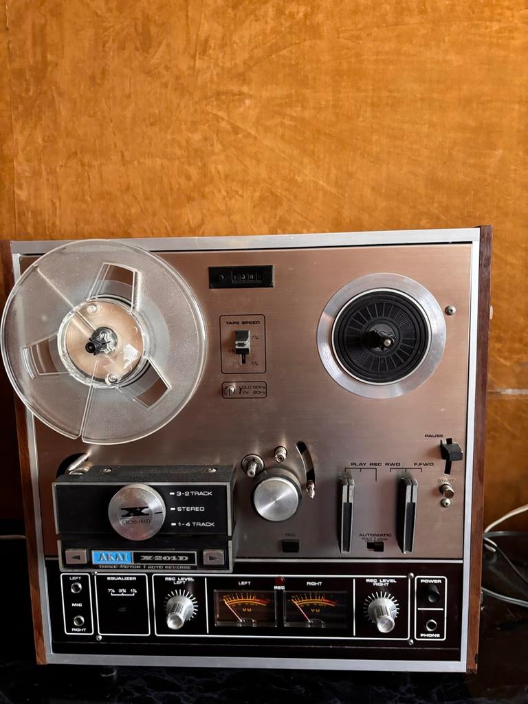 Akai X-201D Bandrecorder - Vintage Stereo Geluid, Ophalen, Bandrecorder