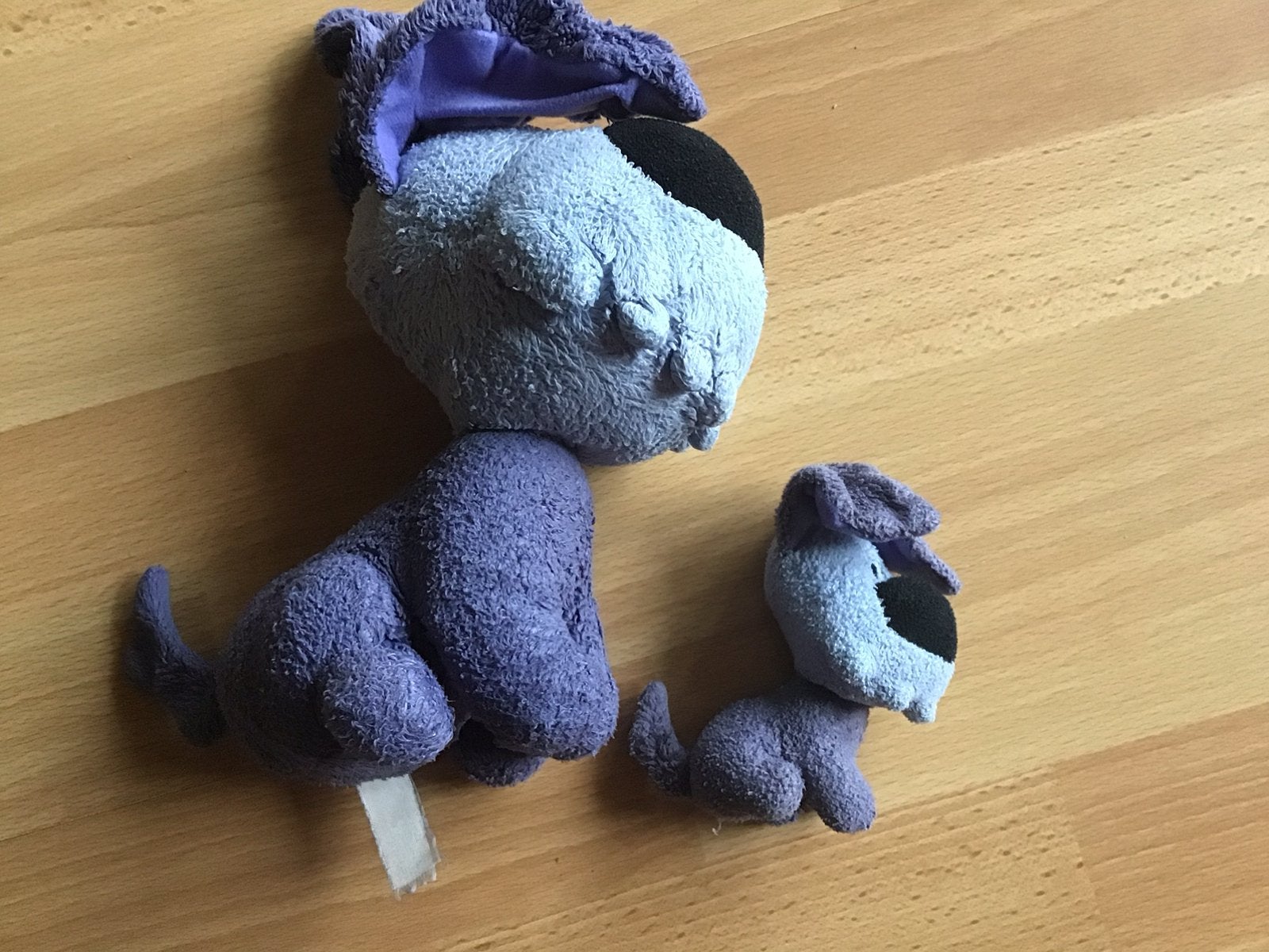 2 Woezel knuffels 20 cm en 9 cm groot, Blauw, Zo goed als nieuw, Middelgroot (20 tot 80 cm), Hond