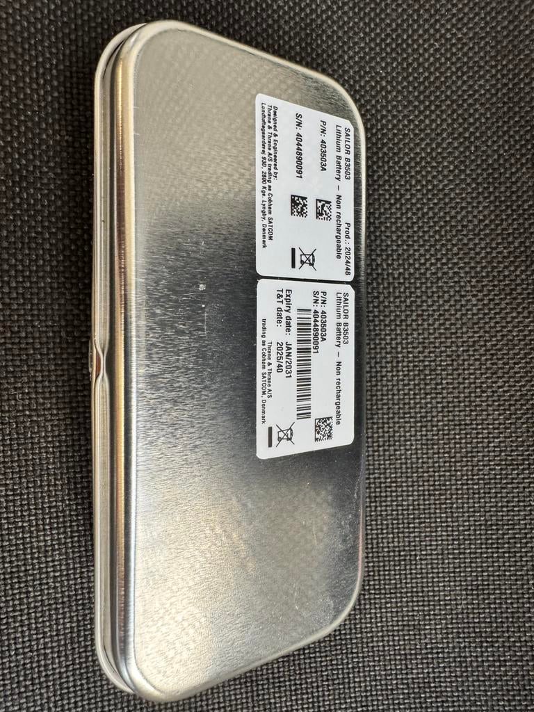 Sailor B3503 Atex lithium battery, Telecommunicatie, Verzenden, Nieuw, Toebehoren