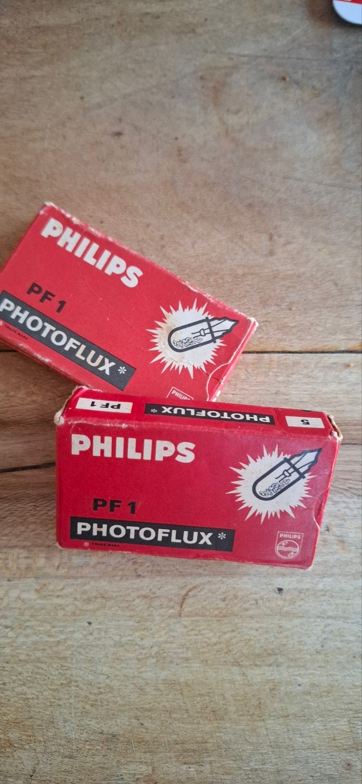 Philips PF1 Photoflux Flitslampen (2 stuks), Philips, Voor analoge fotografie, Nieuw, Ophalen of Verzenden