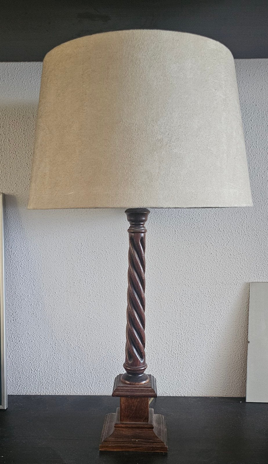LAURA ASHLEY LAMPEN VOET MET EEN KAP, Ophalen, Gebruikt, E27 (groot), 53 cm