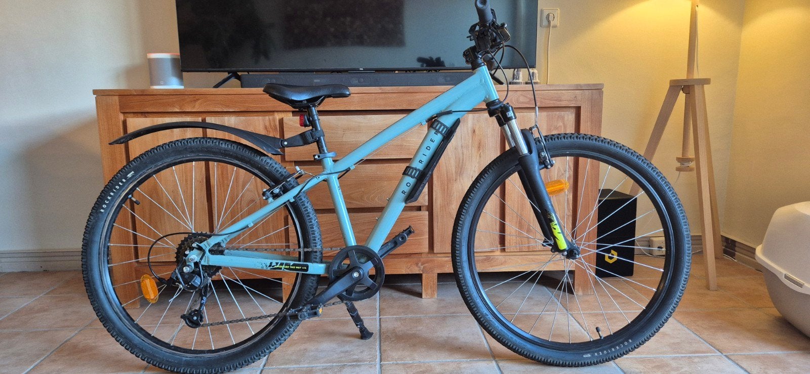 Rockrider mountainbike 26inch, Gebruikt, Velgrem, Versnellingen, Minder dan 49 cm