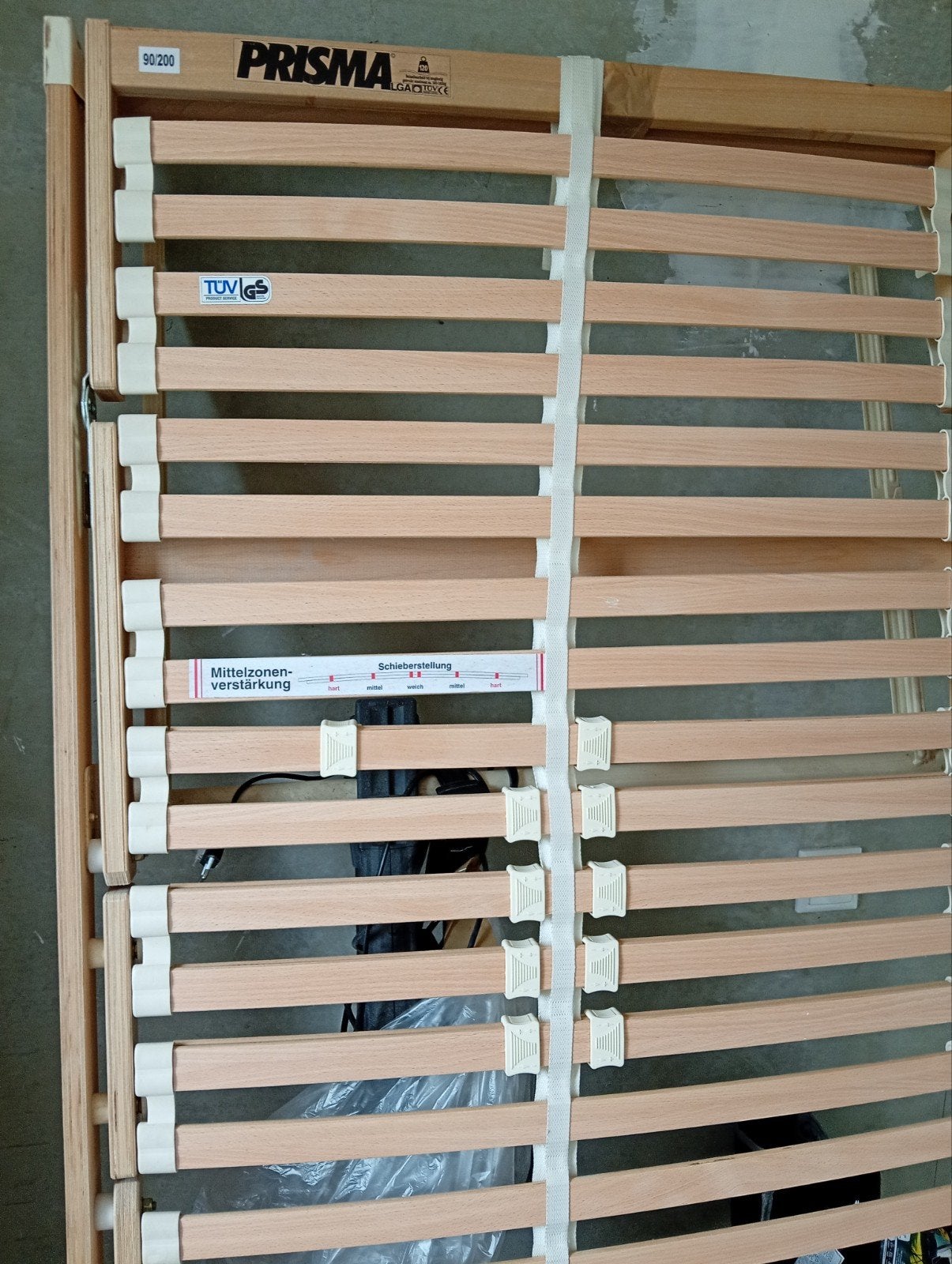 elektrische lattenbodem 90x200, Huis en Inrichting, Slaapkamer | Matrassen en Bedbodems, Ophalen, Gebruikt, 90 cm, Eenpersoons