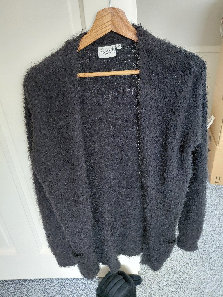 8th Avenue zwart harig vest ~ maar M, Maat 38/40 (M), Zwart, Ophalen of Verzenden, Zo goed als nieuw