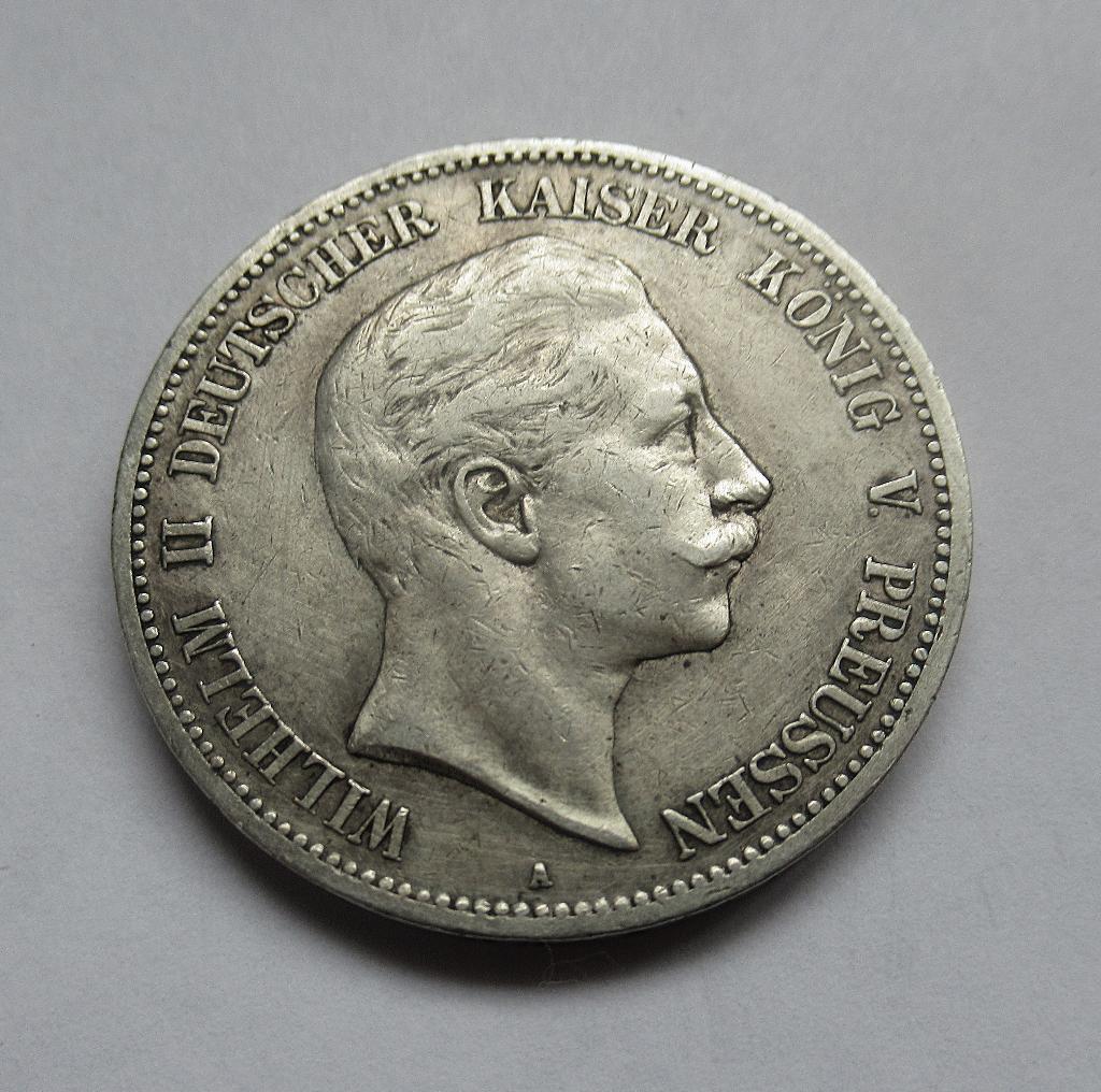 Prussia, 5 mark, 1900, Verzenden, Duitsland, Zilver