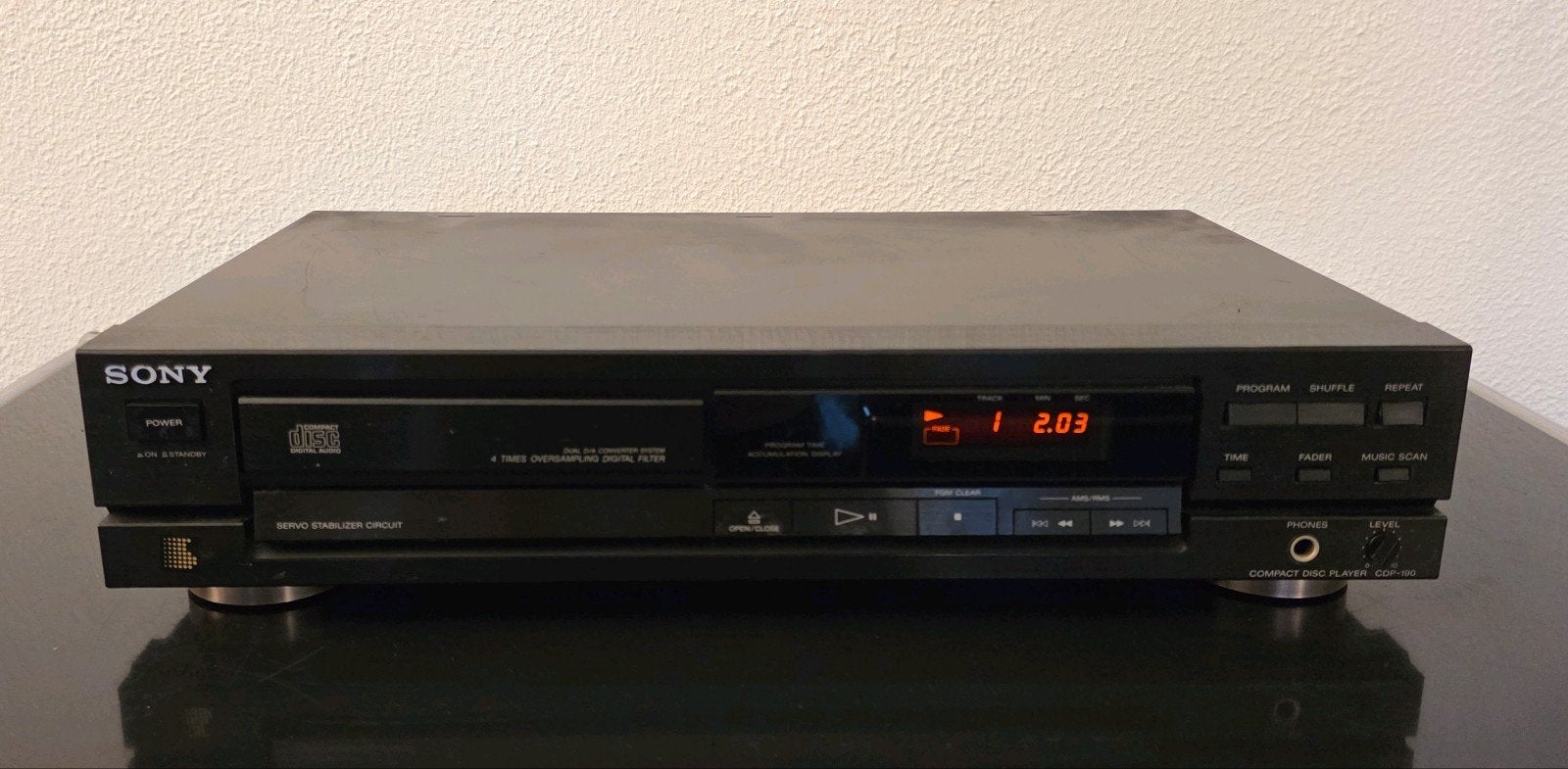 Sony CDP-190 cd speler, Ophalen, Zo goed als nieuw, Sony
