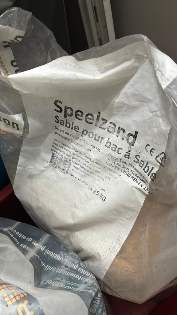 Speelzand zandbak - 25 kilo - gratis afhalen, Ophalen, Nieuw, Speelzand