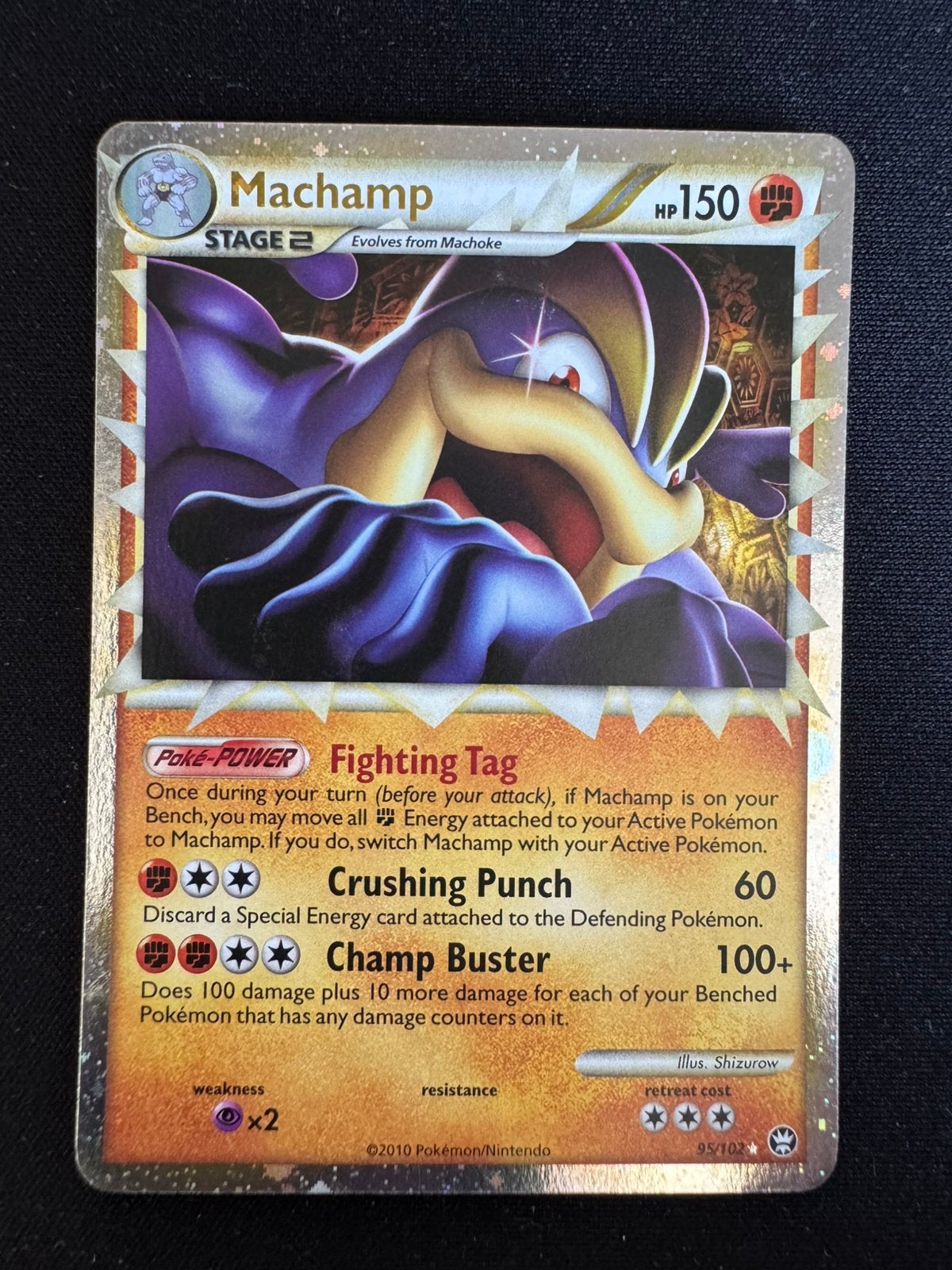 Pokémon Machamp TM95 uit de serie Triumphant (2010), Ophalen, Zo goed als nieuw, Losse kaart