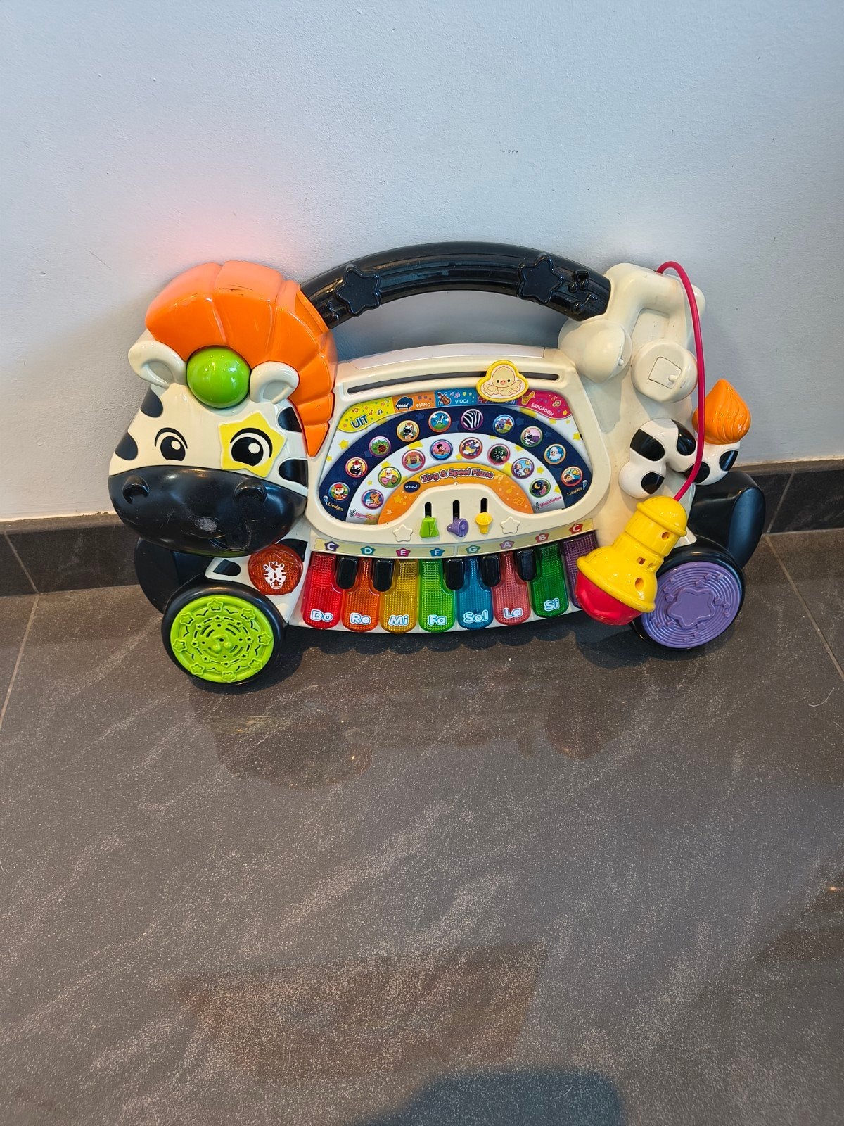 VTech Zebra Muziek Piano met Licht en Geluid, Ophalen, Gebruikt, Overige typen, Met licht