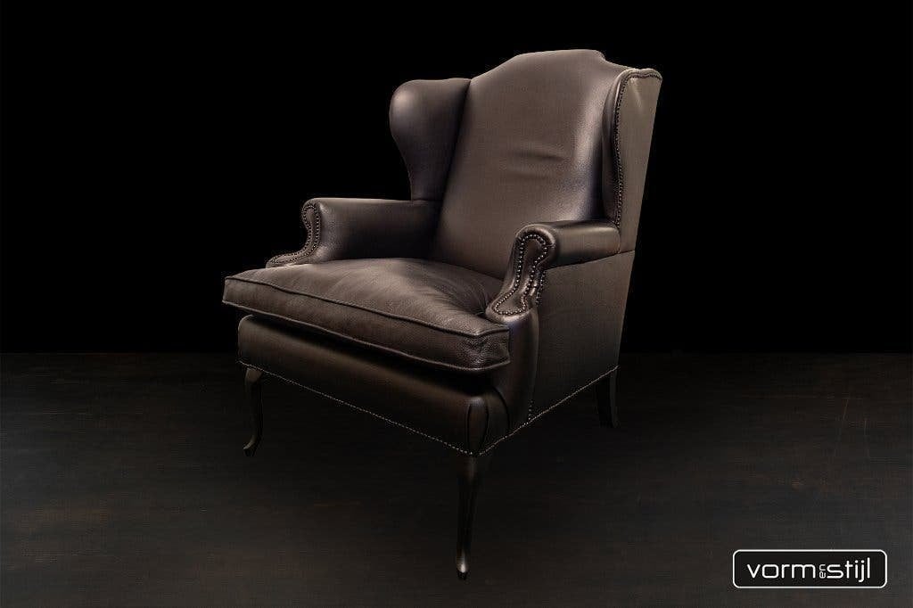 ERIC KUSTER style XXL wingchair van topmerk BAAN, Huis en Inrichting, Ophalen, Zo goed als nieuw, 50 tot 75 cm, Leer