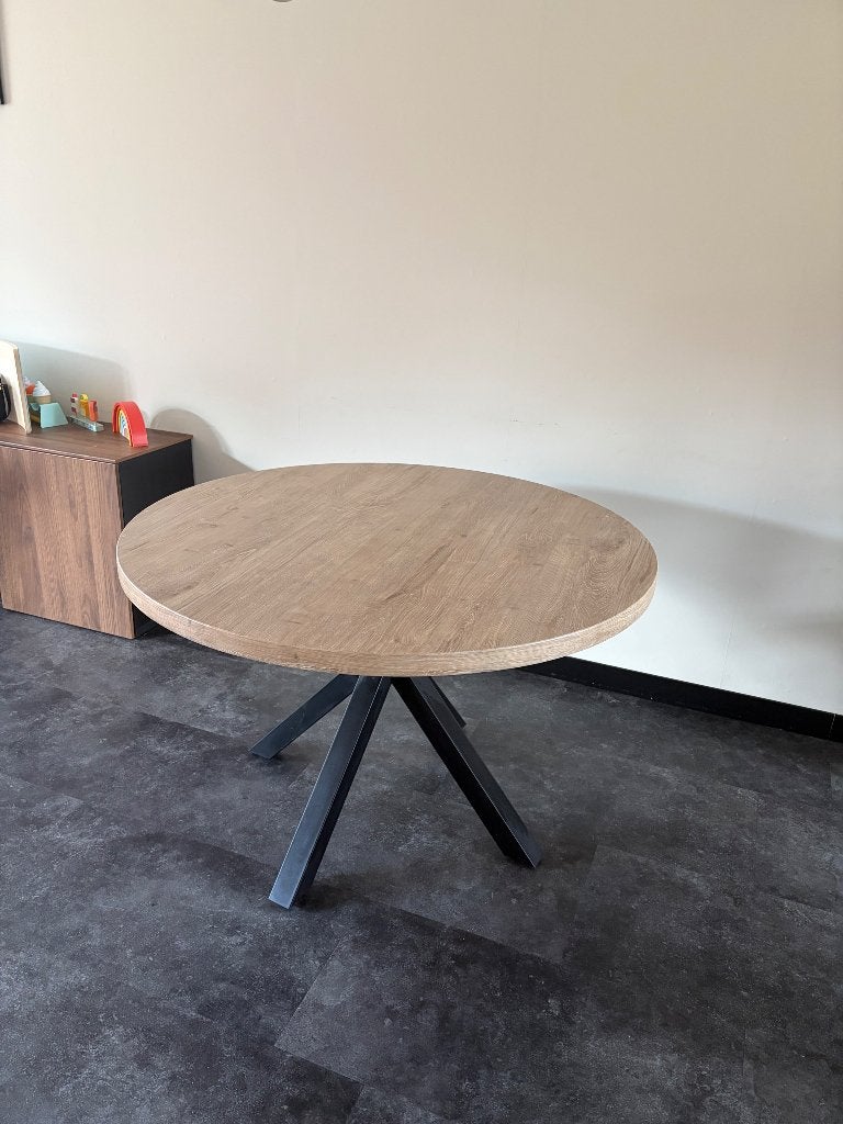 Eettafel rond, Huis en Inrichting, Ophalen, Gebruikt, Rond, Vier personen