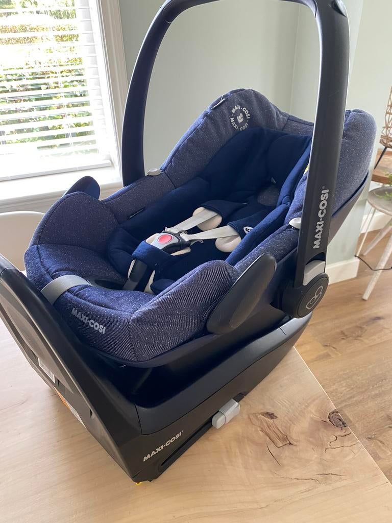 Maxi cosi pebble plus I- size sparkling blue, Ophalen, Zo goed als nieuw