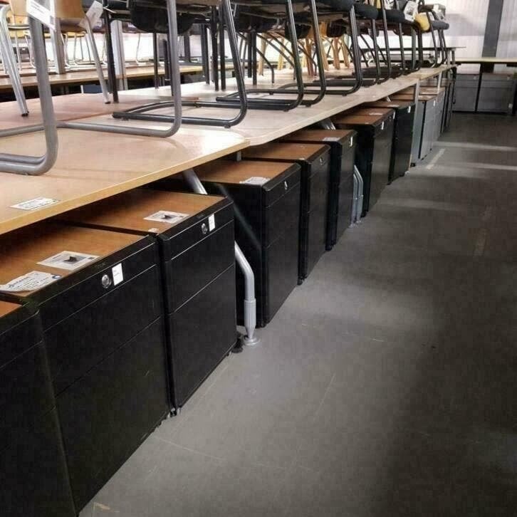 Diverse professionele stalen bureau ladekasten laden kasten, Ophalen, Gebruikt, 5 laden of meer, X