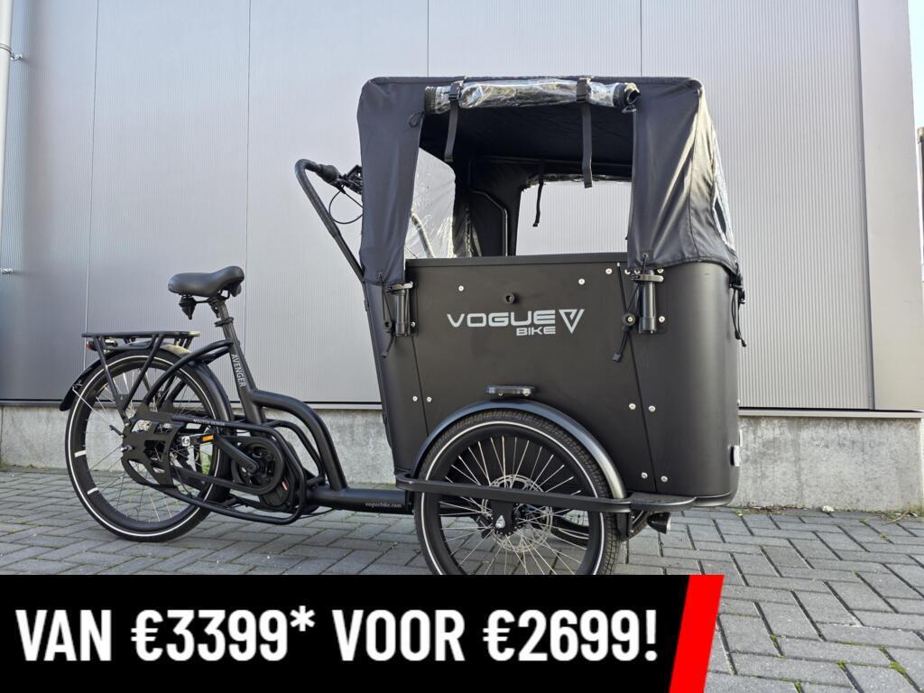 NIEUW Vogue Avenger Elektrische bakfiets 110NM Middenmotor!, Oosteinderweg 247b, 1432 AT Aalsmeer, Info@voguebike.com, Nieuw, Ophalen of Verzenden