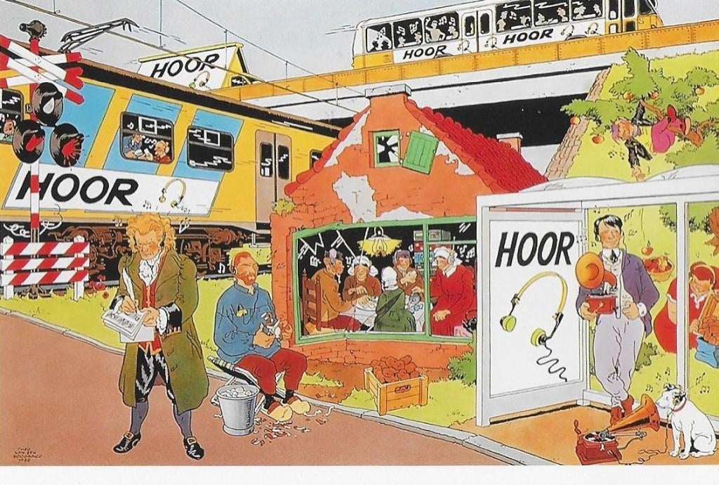 Theo van den Boogaard HOOR Hurray advertising Alrecon, Verzamelen, Ophalen of Verzenden, 1980 tot heden, Ongelopen, Cultuur en Media