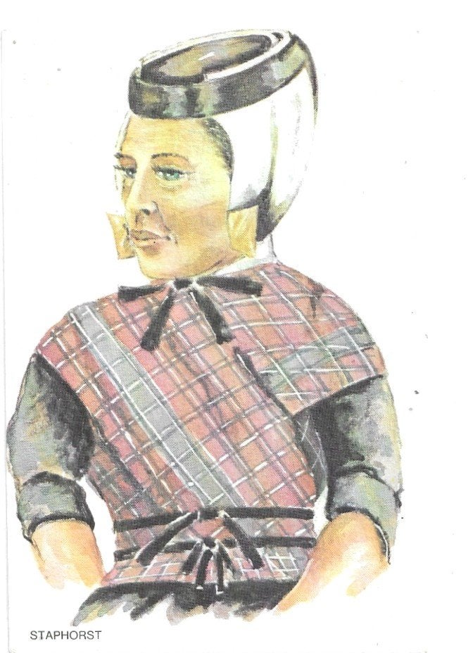 AK Staphorst - Klederdracht, Bert A. Bokkers, Verzenden, 1960 tot 1980, Ongelopen, Klederdracht