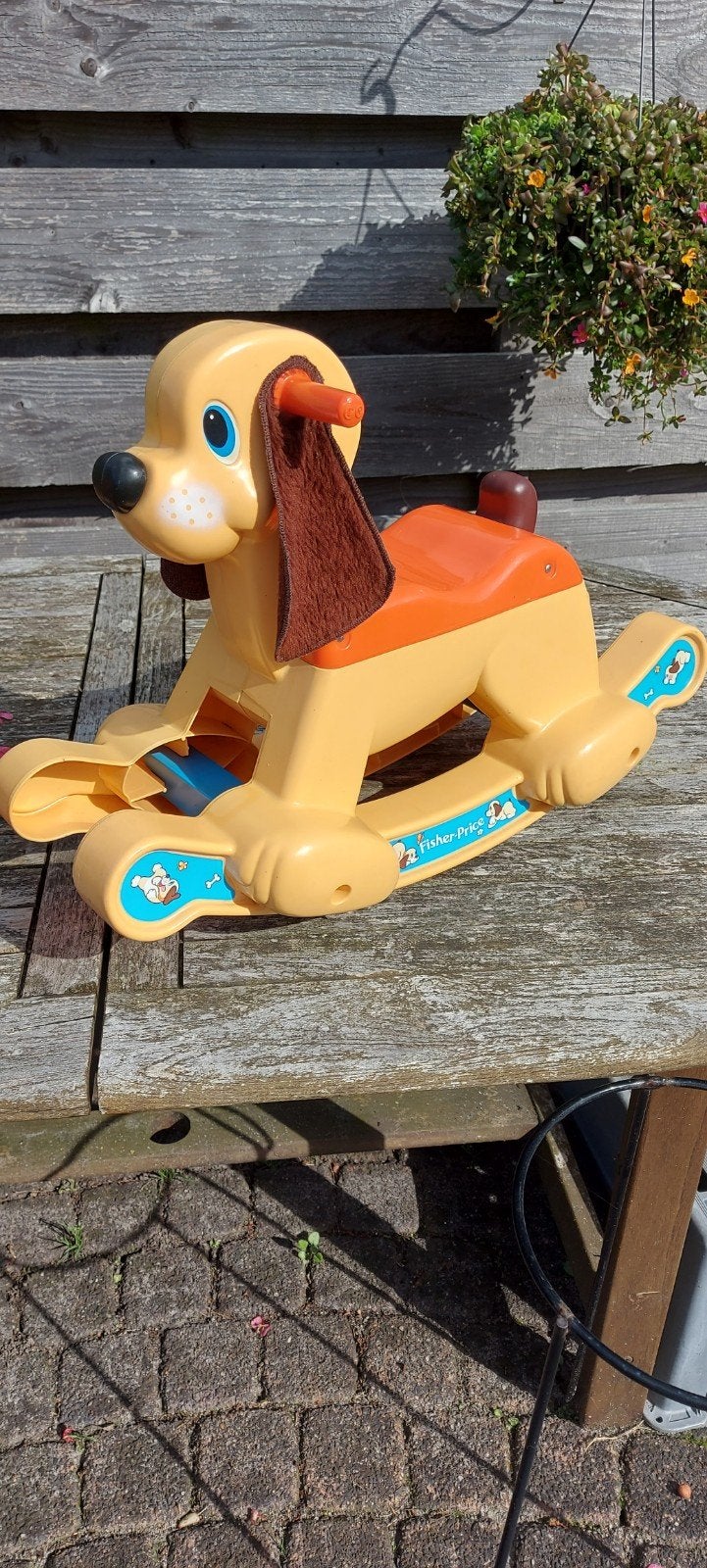 Retro hobbel hond Fisher Price, Ophalen of Verzenden, Zo goed als nieuw