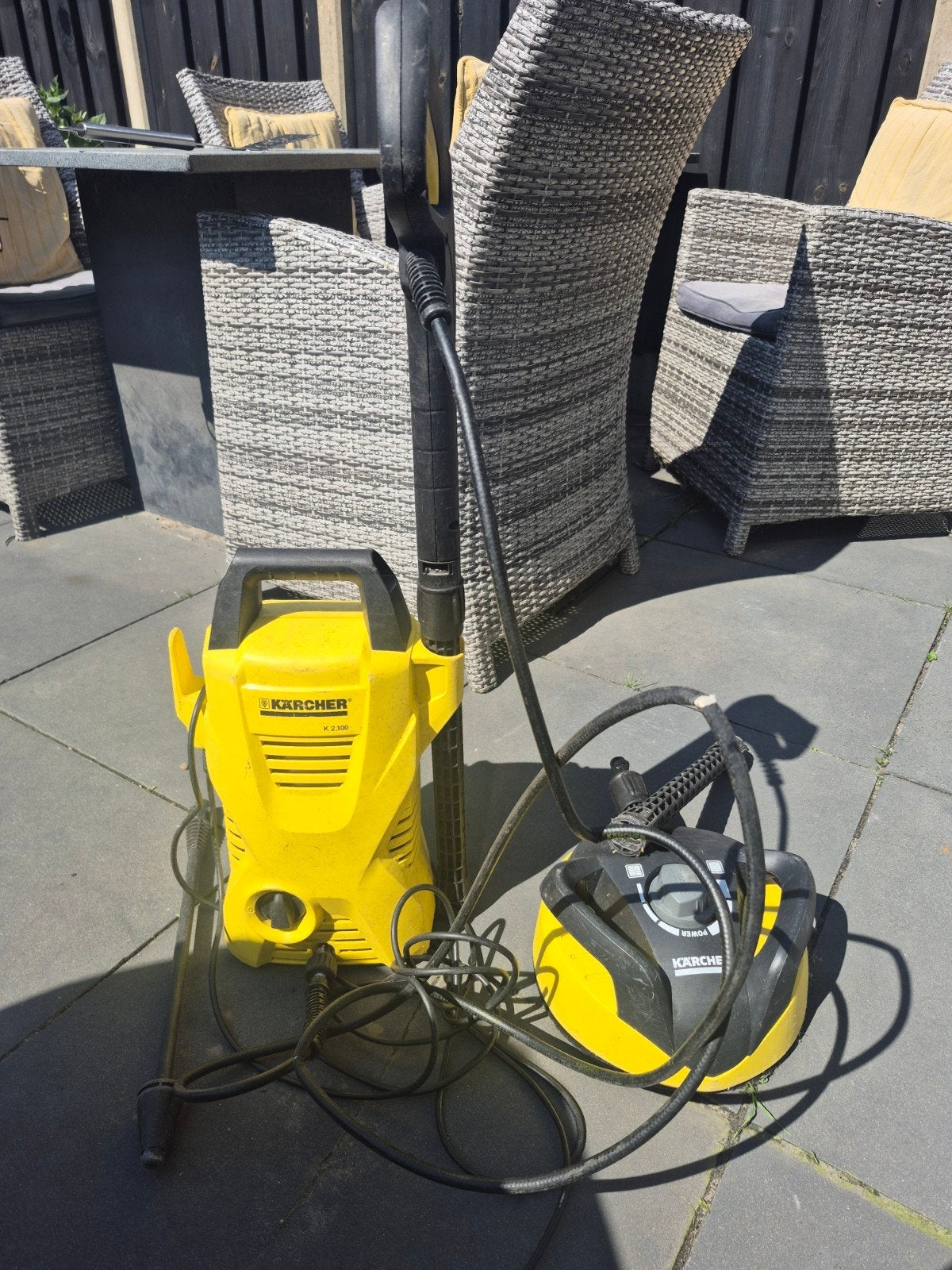 Karcher K2 Hogedrukreiniger met Tegelreiniger - Gebruikt, Ophalen, Gebruikt, Elektrisch, Karcher