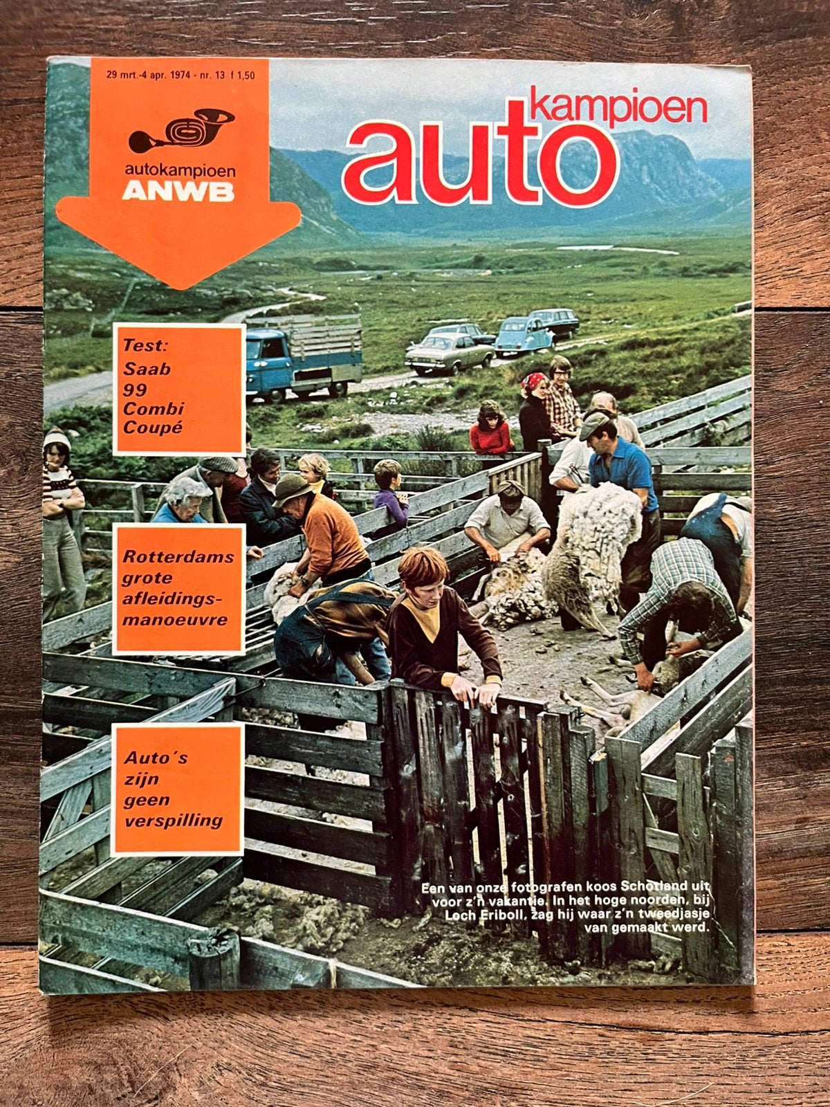 Auto Kampioen 1974: Test Saab 99 L Combi Coupe, Corolla 148, Ophalen of Verzenden, Gelezen, Algemeen