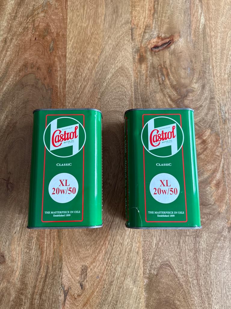 2x 1L Castrol Classic XL 20W50 Motorolie - Ongeopend, Ophalen of Verzenden, Nieuw, Oldtimer onderdelen