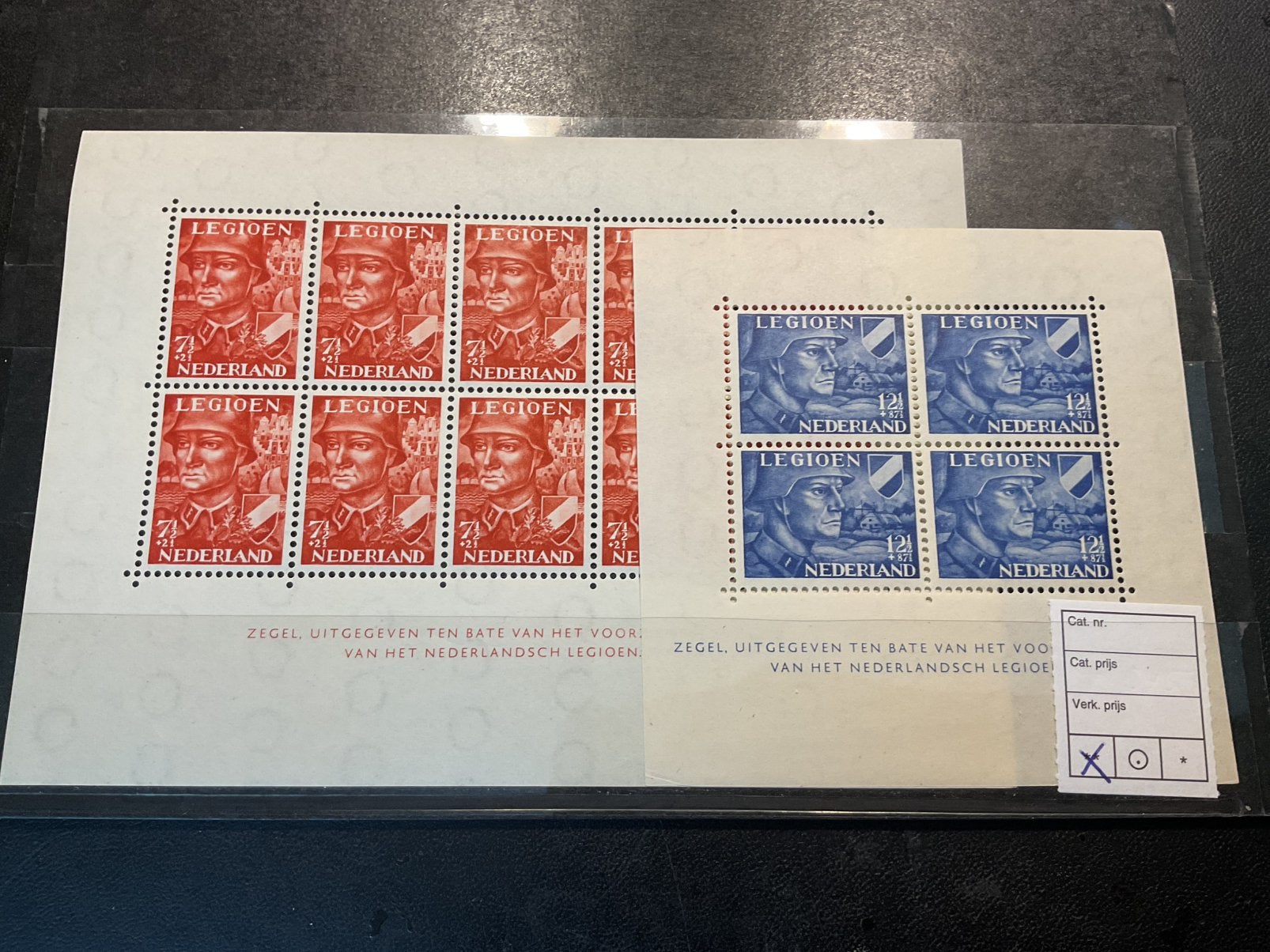 Legioen velletjes postfris, Ophalen of Verzenden
