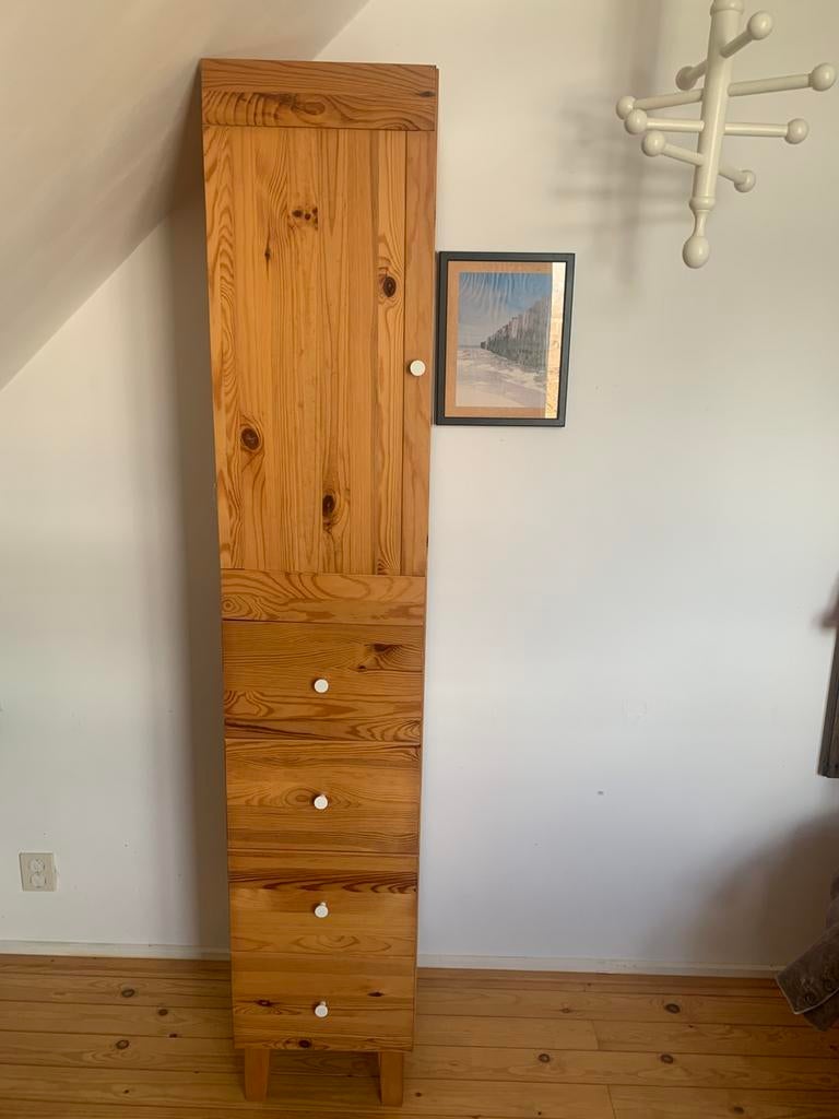 Grenen kastje (IKEA), Ophalen, Gebruikt