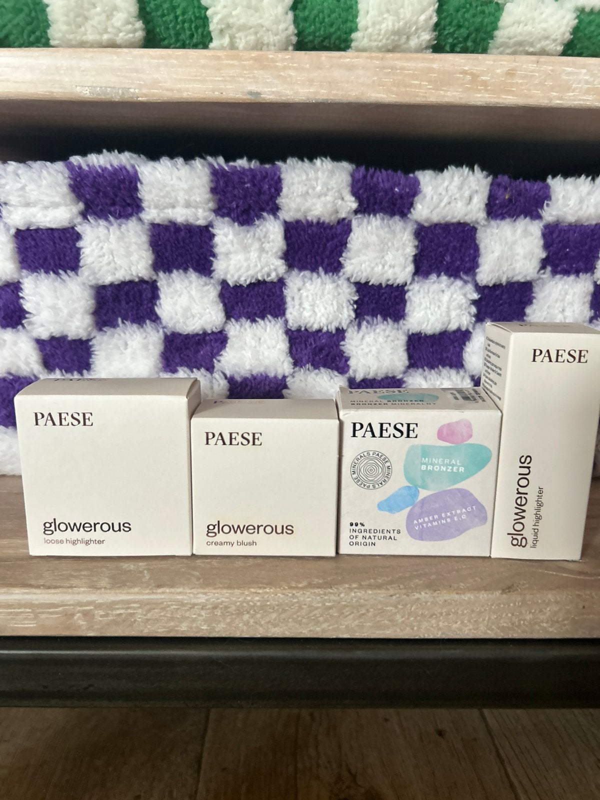 Paese glowerous highlighter/blush/bronzer set 4 producten, Verzenden, Nieuw, Overige kleuren