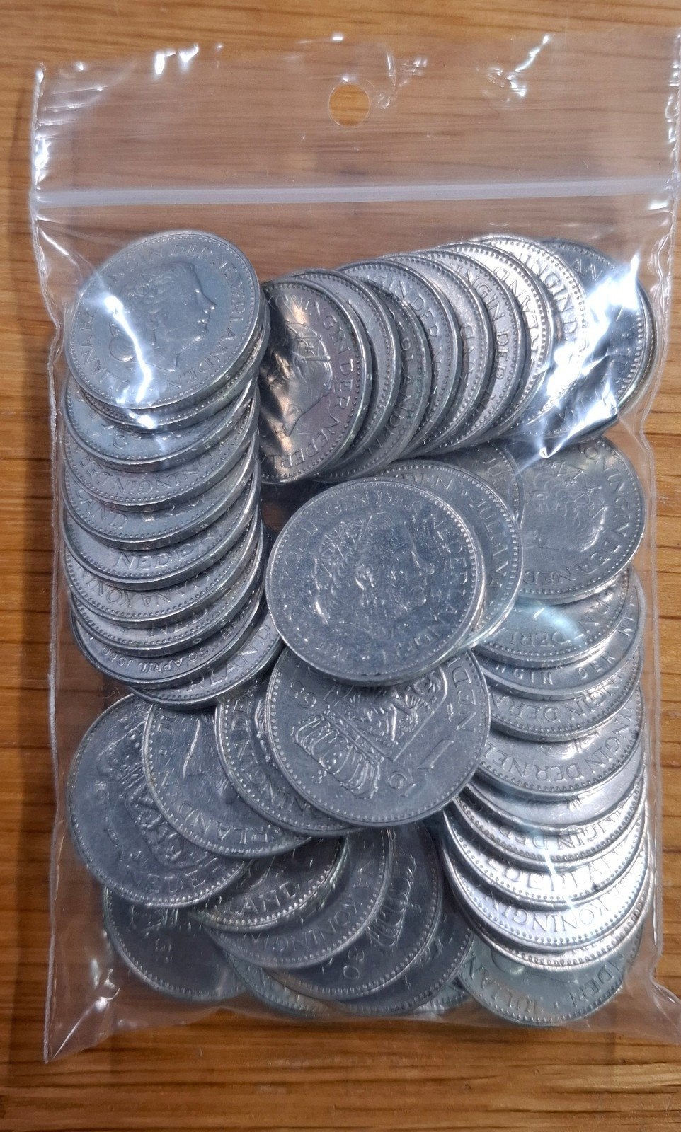 Zakje met 50 Nederlandse Guldens, Ophalen of Verzenden, Koningin Beatrix, 1 gulden