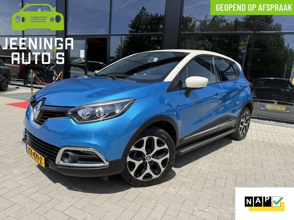 Renault Captur TCe 120 Dynamique|Camera|Clima|Navi|PDC|NAP, Auto's, Renault, 4 cilinders, Blauw, Automatische klimaatregeling