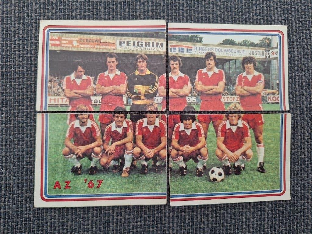 Panini Voetbal 79 AZ ´67 met van Hanegem, Verzamelen, Sportartikelen en Voetbal, Verzenden, Zo goed als nieuw, AZ, Poster, Plaatje of Sticker