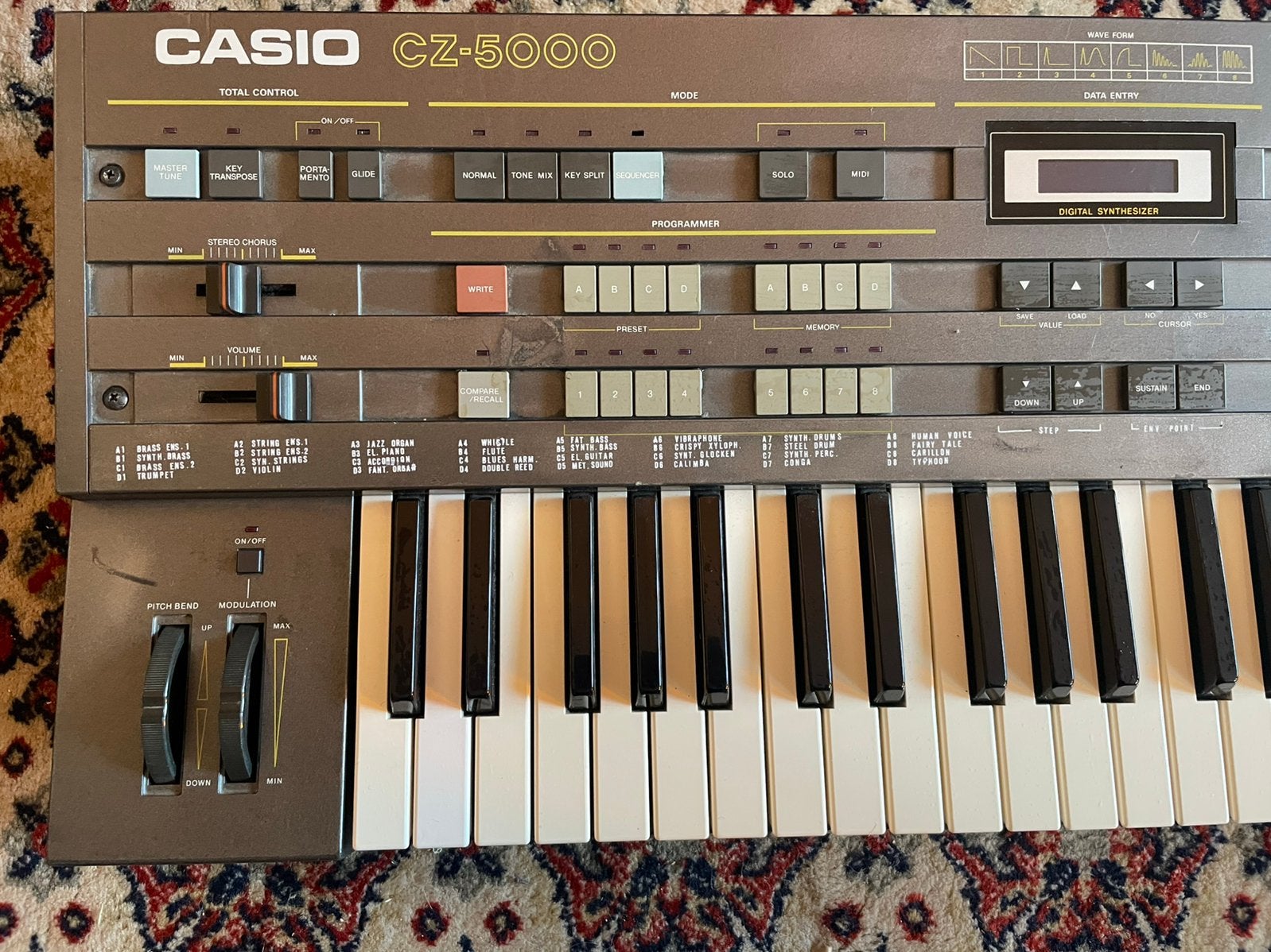 Casio Cz-5000 (gebruikt), Met midi-aansluiting, Ophalen, Overige merken, 61 toetsen