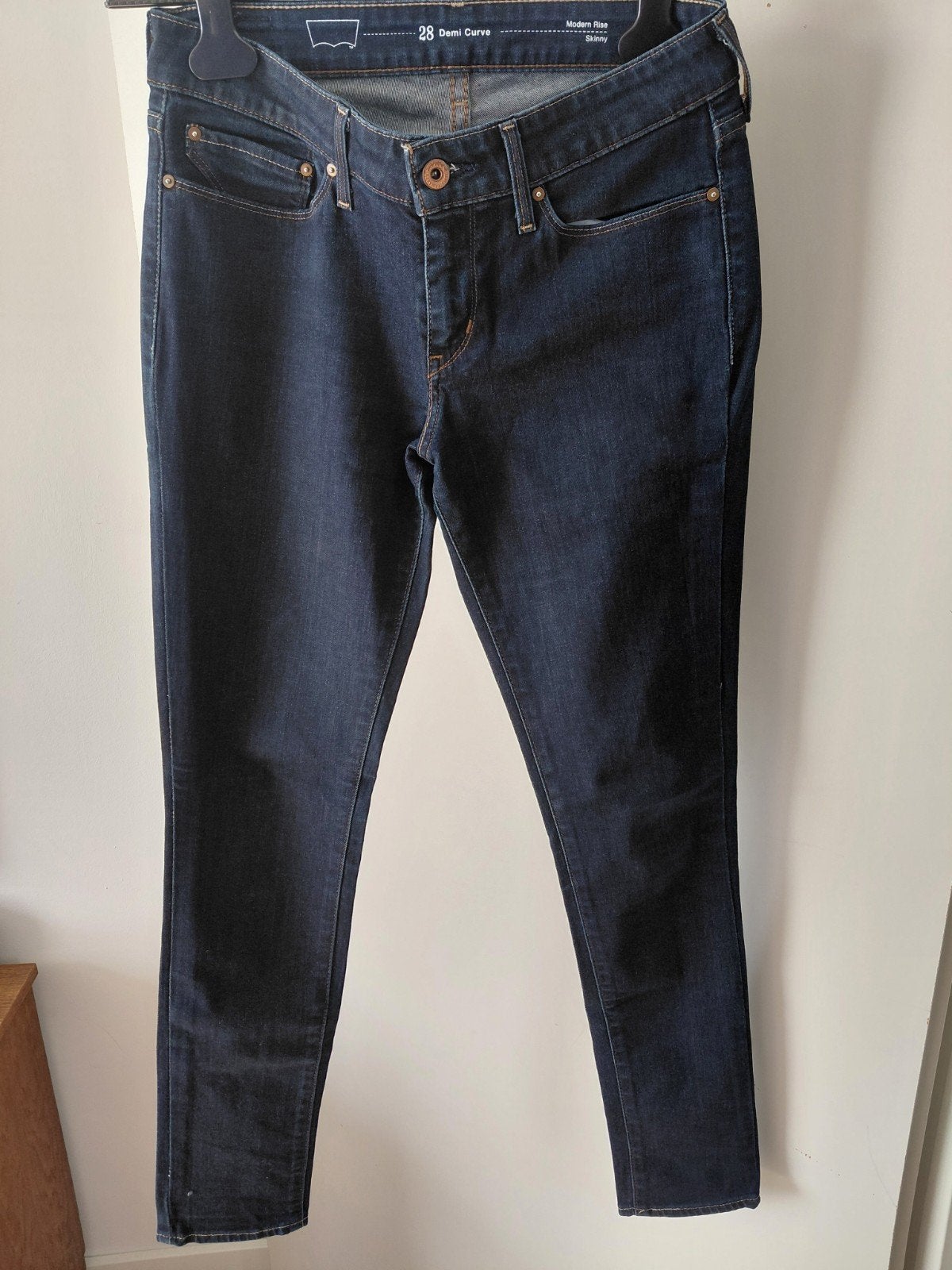Levi's Modern Rise Skinny Jeans W28 Demi Curve, Blauw, Ophalen of Verzenden, Zo goed als nieuw, W28 - W29 (confectie 36)