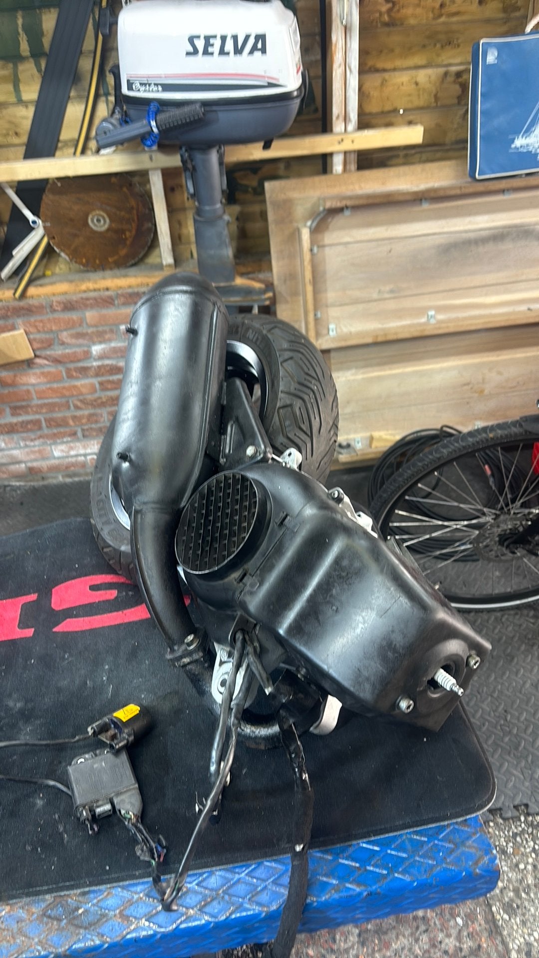 Skipper blok 125cc 55 slag, Fietsen en Brommers, Brommeronderdelen | Scooters, Ophalen, Zo goed als nieuw, Blok, Piaggio