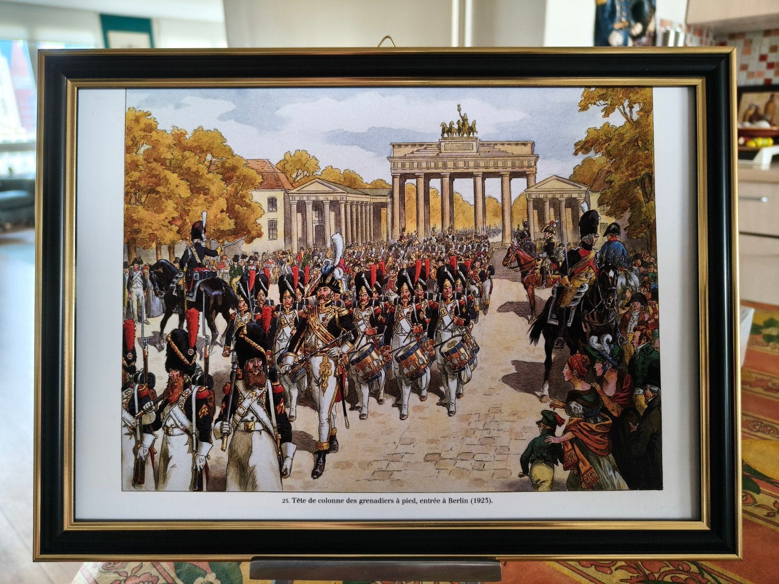 Ingelijste prent: Grenadiers in Berlijn (1925), Ophalen of Verzenden, Landmacht, Nederland, Foto of Poster