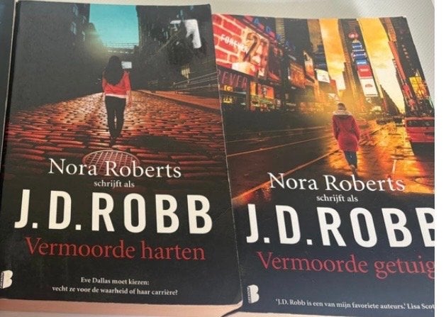 J.D. Robb (Nora Roberts) - Vermoorde Harten & Getuigen, Boeken, Ophalen of Verzenden, Gelezen, Nederland