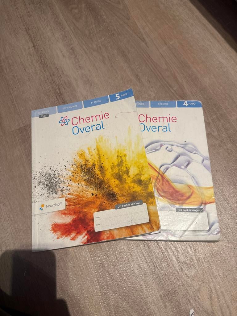 Chemie Overal havo 4 en 5, Ophalen of Verzenden, Zo goed als nieuw, HAVO, Scheikunde