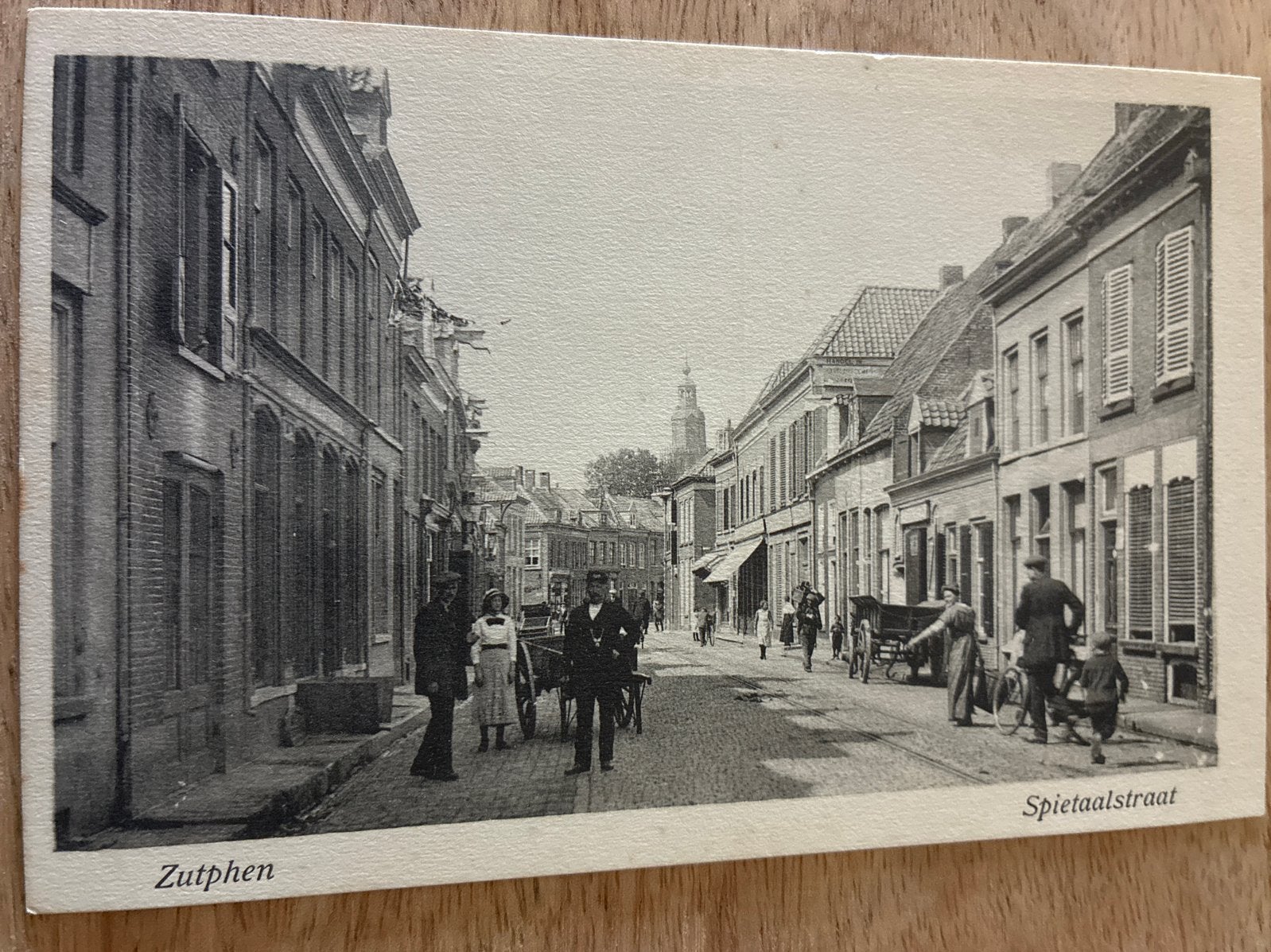 Oude Ansichtkaart Zutphen Spietaalstraat, Ophalen of Verzenden, 1920 tot 1940, Ongelopen, Gelderland