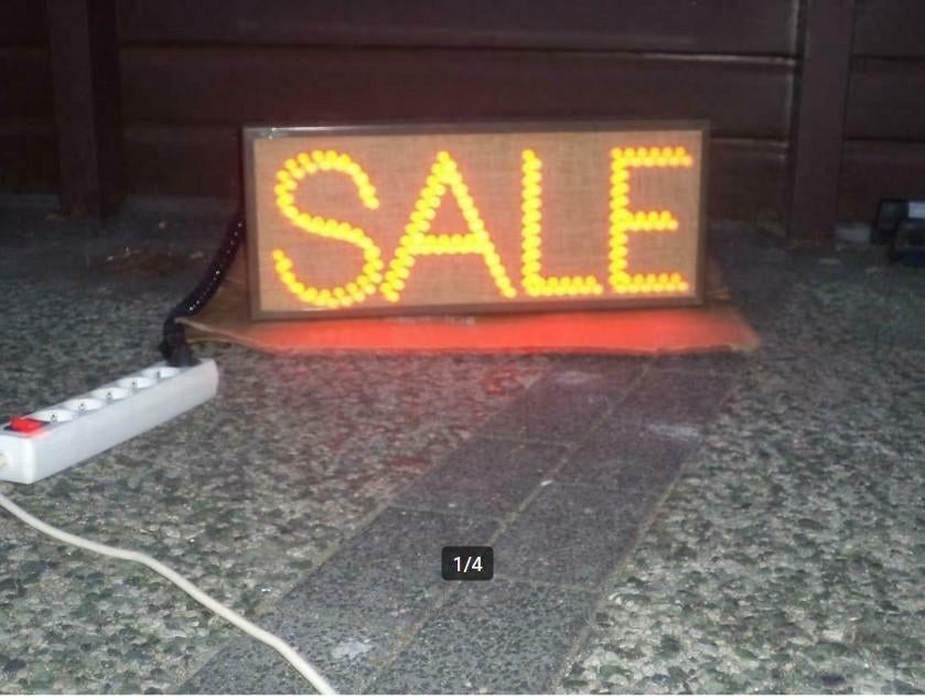 Etalage licht reclame bord lichtbak "Sale", Ophalen of Verzenden, Zo goed als nieuw, Lichtbak of (neon) lamp