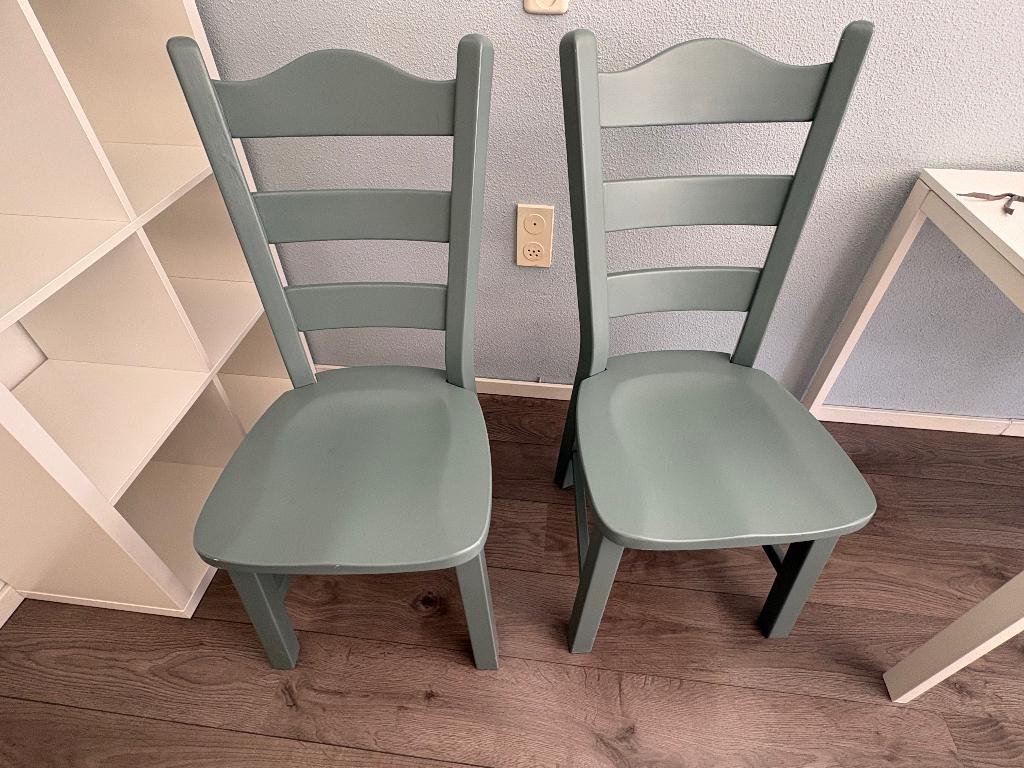 4 eetkamerstoelen, Ophalen, Gebruikt, Overige kleuren, Vier