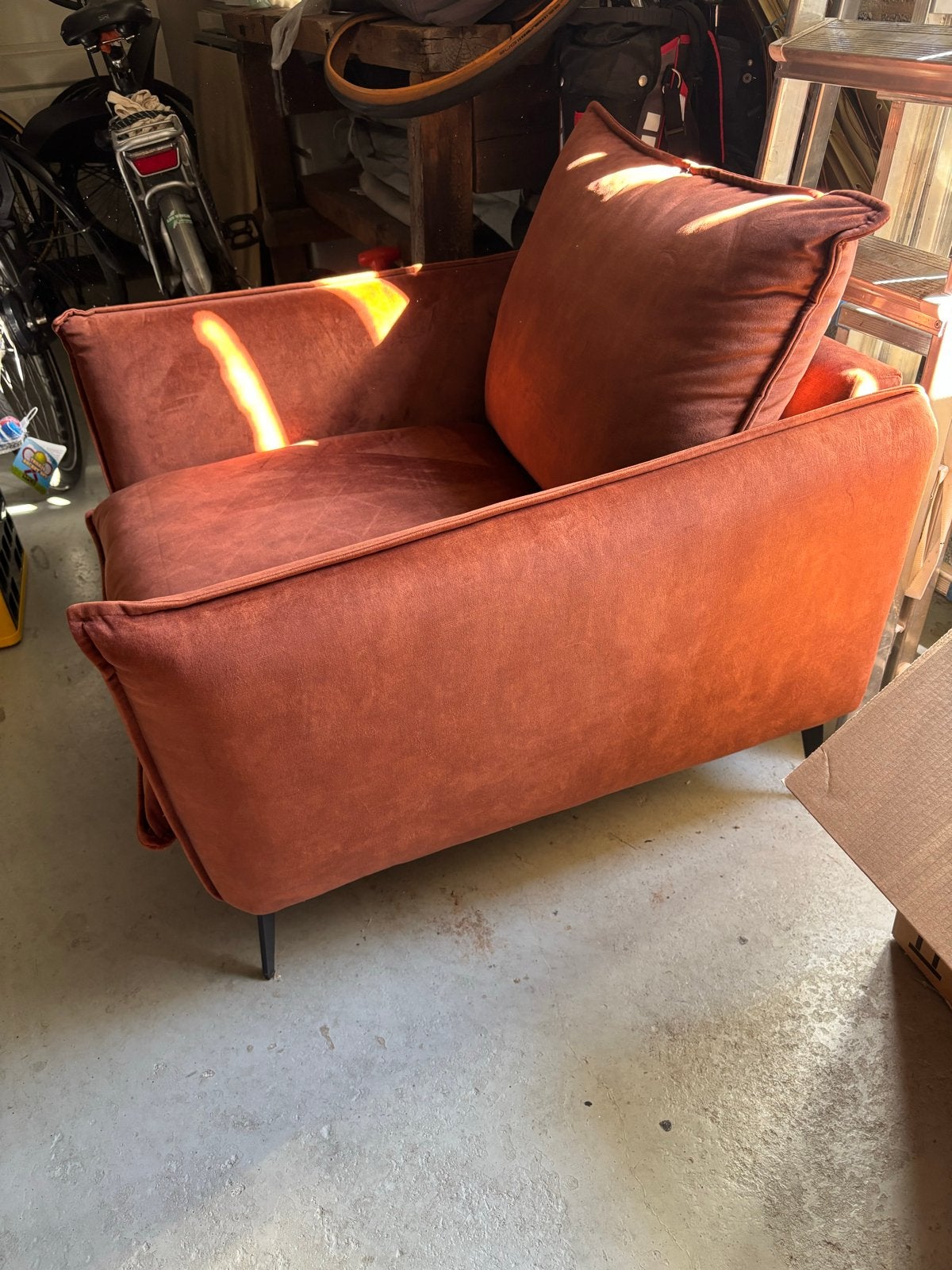 Comfortabele fauteuil, Huis en Inrichting, Fauteuils, Ophalen, Zo goed als nieuw, Stof, 75 tot 100 cm