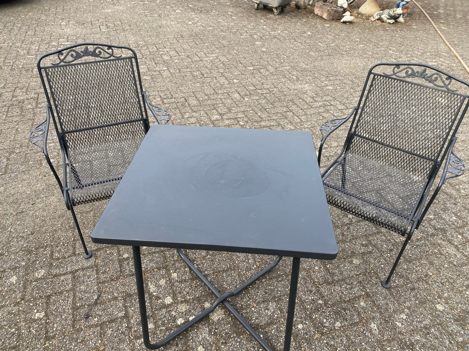 Prachtig smeedijzeren tuinset, Tuin en Terras, Ophalen, Zo goed als nieuw