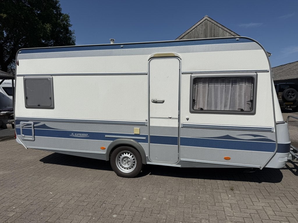 FENDT SAPHIR 470 TF RONDZIT-FRANSBED VOORTENT (TOPSTAAT), Caravans en Kamperen, Caravans, Rondzit, Bedrijf, Overige typen, Tot en met 4