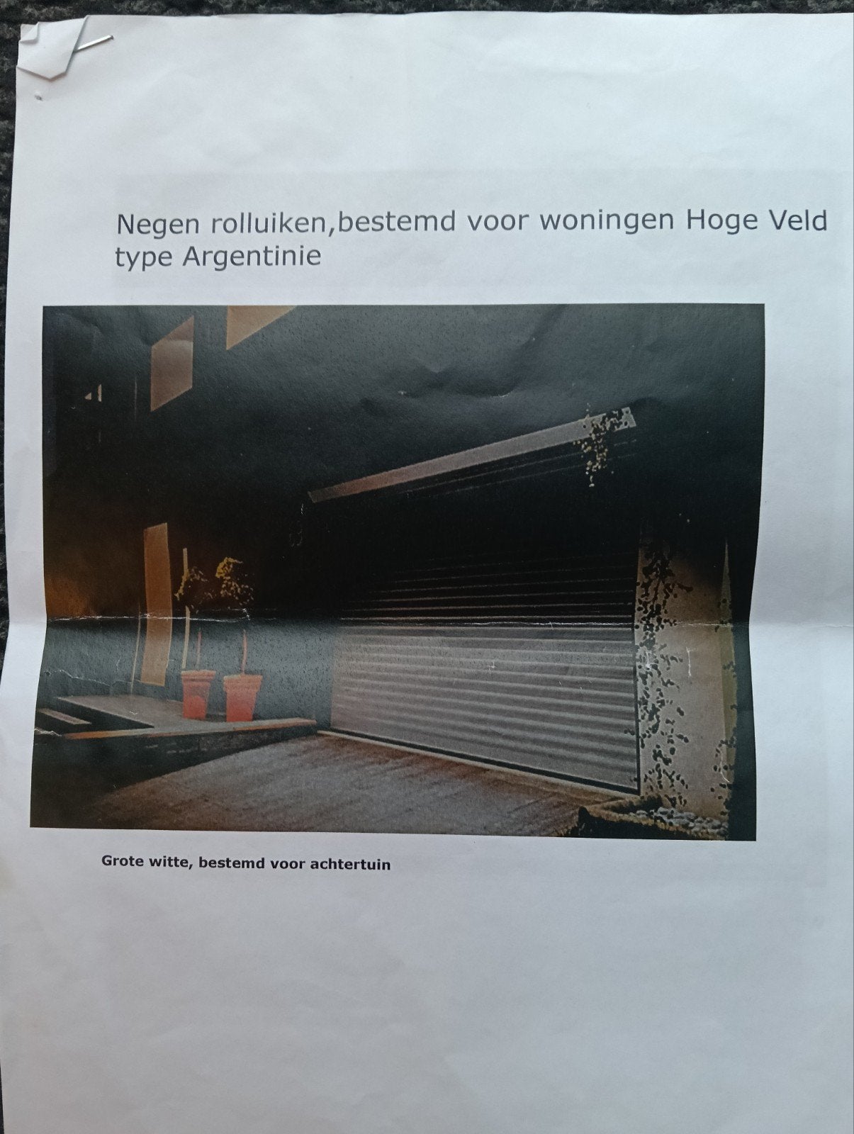 Rolluiken Heroal gratis ophalen, Gebruikt, Ophalen of Verzenden, 200 cm of meer, Wit