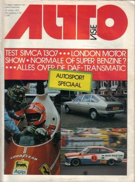 Autovisie 22 1975 : Simca 1307 GLS - Saab 99 - Opel Ascona, Ophalen of Verzenden, Gelezen, Algemeen