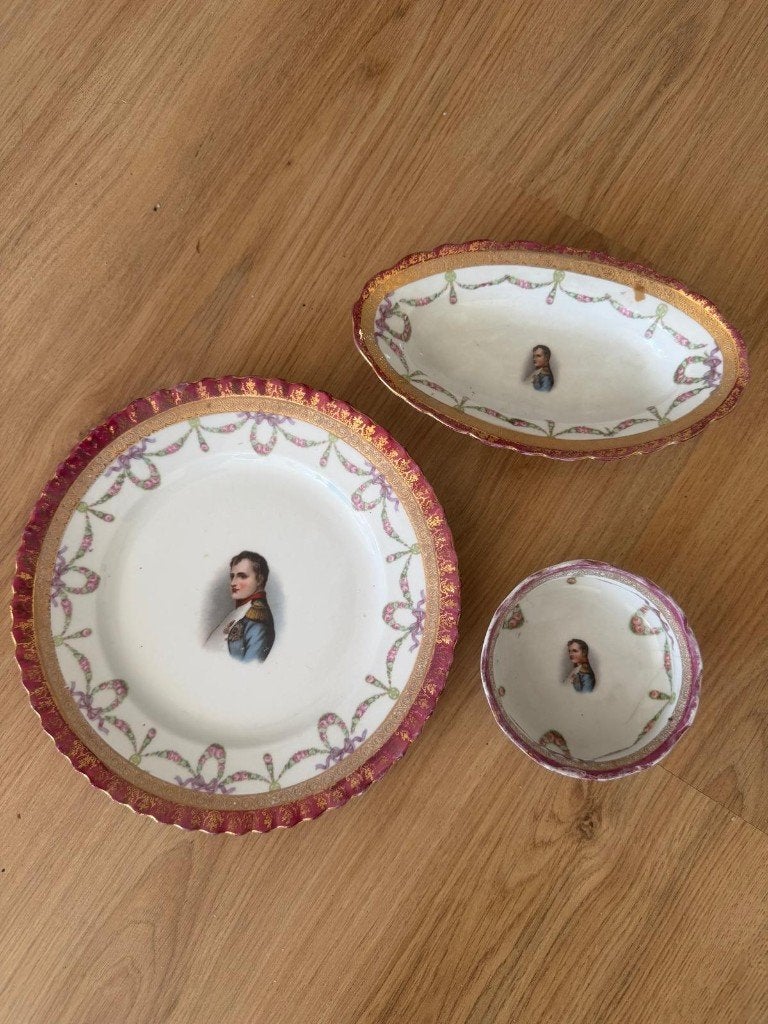 Mooie driedelige porseleinen set, Ophalen