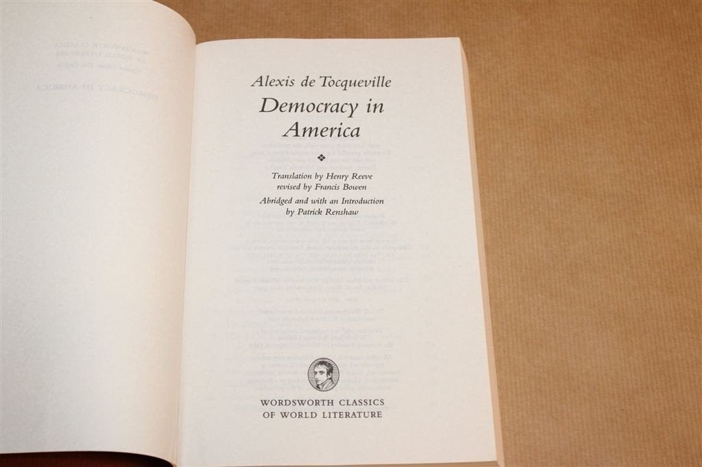 Democracy in America — Tocqueville, Wordsworth 1998, Ophalen of Verzenden, Gelezen, Wereld