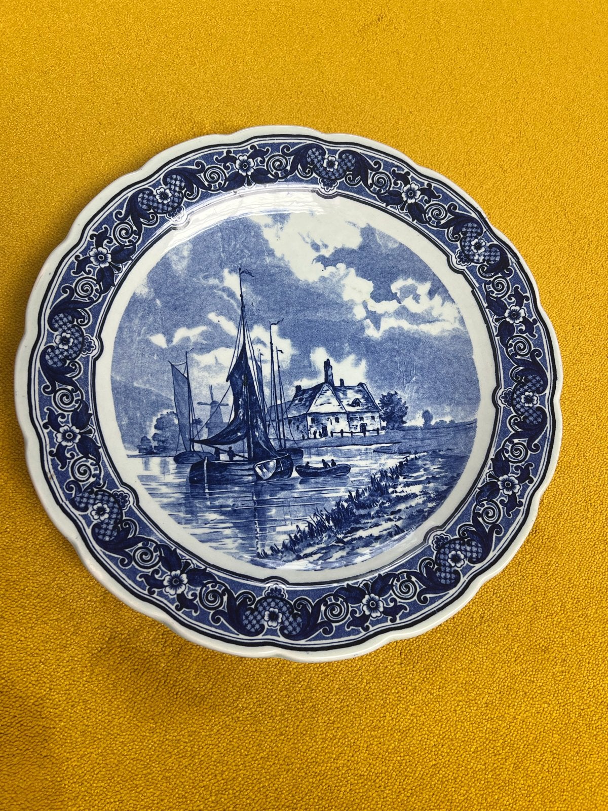Delfts Blauw 30 cm Wandbord Royal Sphinx Maastricht, Antiek en Kunst, Antiek | Wandborden en Tegels, Ophalen of Verzenden