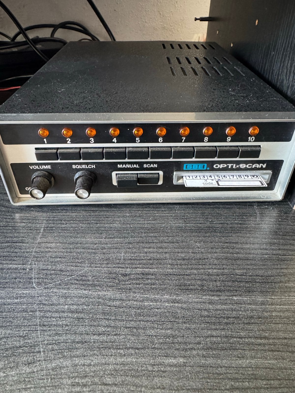 SBE Opti Scan Scanner - Vintage Radio Ontvanger, Ophalen of Verzenden, Gebruikt
