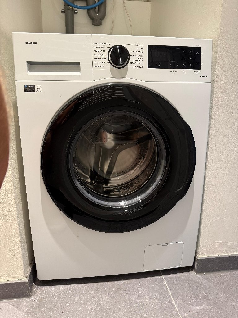 Samsung 8kg EcoBubble, label A - Nog geen jaar oud, Ophalen, 1200 tot 1600 toeren, 8 tot 10 kg, Zo goed als nieuw