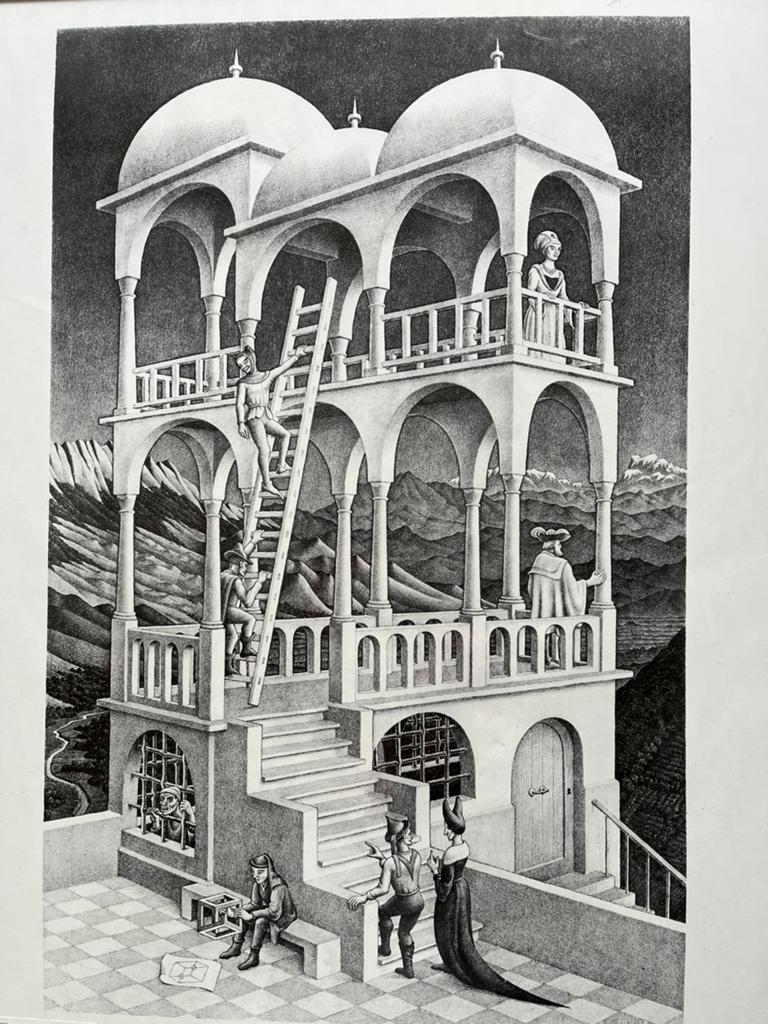 M.C.ESCHER. —  BELVEDERE. —  1995., Ophalen of Verzenden